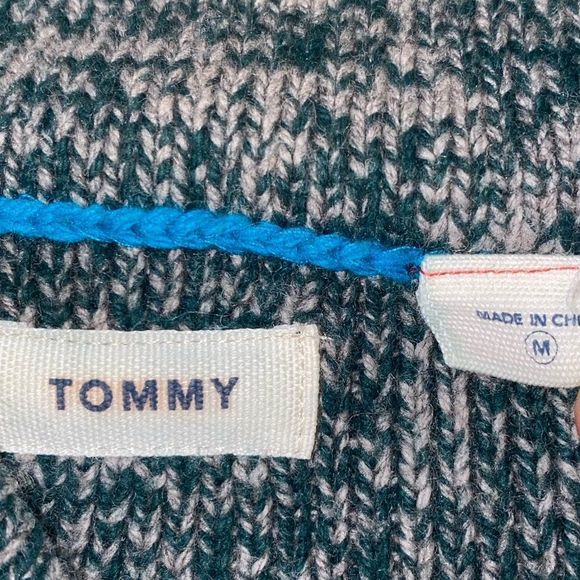 Women’ Tommy Hilfiger Cowl Neck Sweater Heather Green - Picture 3 of 6